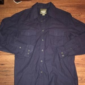 Eddie Bauer's Men's Heavy Cotton Shirt Size Large